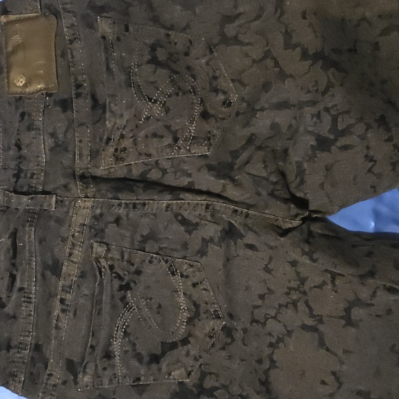 Black Patterned Jeans - Picture 3 of 4